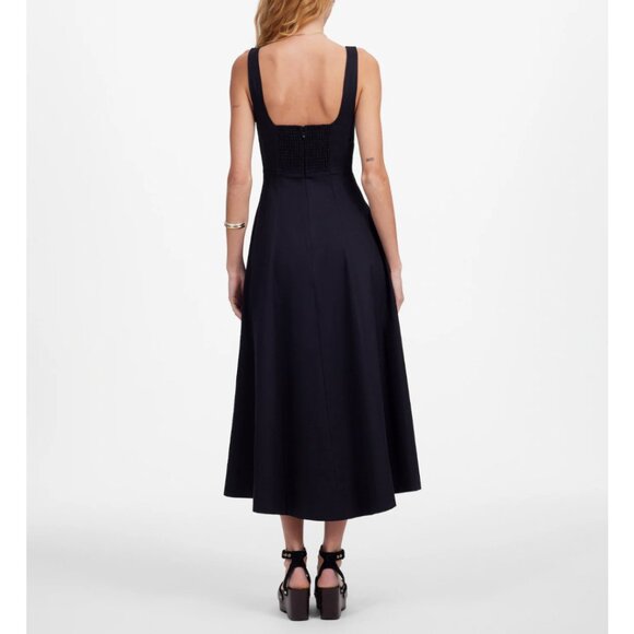 NWT Seamed Squareneck Midi Dress size 4 - Picture 5 of 15